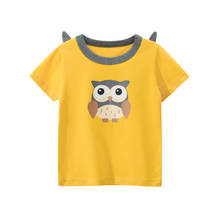 2021 Summer New Short Sleeve T Shirt For Boys And Girls T-shirt For Girls Boy T-shirt For Boys Cute Animals 1-8 Years Child 2024 - buy cheap