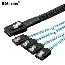 Cable adaptador de disco duro Mini SAS a SATA, 12G, HD, MiniSAS, SFF-8643, SFF 8087, convertidor de objetivo/plano trasero, 4 unidades 2024 - compra barato