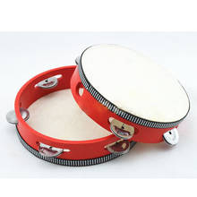 6 "ручной Тамбурин барабан колокол металлические Jingles музыкальная игрушка перкуссия красный 2024 - купить недорого