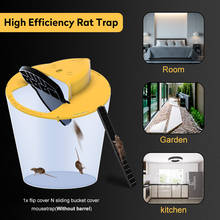 Mousetrap Reusable Smart Flip Rat Trap Slide Bucket Lid Automatically Reset Indoor Mouse Trap Humane Or Lethal Traps Rat Door 2024 - buy cheap