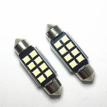 2 pces festão 8 smd led 31mm 36mm 39mm 41mm canbus c5w led livre de erros 5630 5730 leitura interior branco gelo azul lâmpadas cúpula 2024 - compre barato