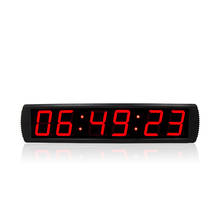 Большой цифровой будильник Крытый светодиодный часы-таймер с обратным отсчетом дисплей электронный таймер 12 В 2024 - купить недорого