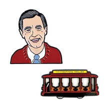 Rogers and Trolley Enamel Pin Set 2024 - buy cheap