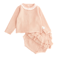 Newborn Spring Autumn Fashion Suit Baby Girls Clothes Long Sleeve Knit Sweater+Shorts Sets Children Toddler Clohting Knit Set 2024 - buy cheap