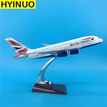 36CM 1:200 Scale Airbus A380 Plane model British airways airplane alloy Diecast Static base aircraft Kids Toy plane display gift 2024 - buy cheap