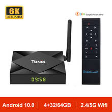 ТВ-приставка Allwinner H616 2,4G/5G Wifi 6K H.265 медиаплеер ТВ-Приставка Смарт-приставка Google DDR3 4 Гб 64 Гб 2020 TX6S Android 10 2024 - купить недорого