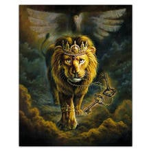 Full Square Diamond mosaic Crown lion bird Full Round Diamond painting Cross stitch animal 5D DIY Diamond embroidery home decor 2024 - buy cheap