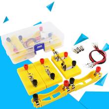 Kids Circuit Toy Experimental Equipment Electricity Discovery School Lab Box Learning Early Educational Toy Tool Kit kids gift 2024 - buy cheap