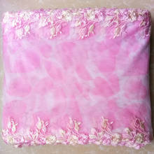10meters Pink Mesh Doll Lace Trim Bilateral Fabric Ribbon Handmade Clothing Material DIY Garment Sewing Accessories 25cm Width 2024 - buy cheap