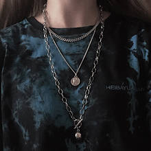 Multilayer Kpop Aesthetic Chain Around The Neck Choker Pendant Necklace For Women Egirl Goth Grunge Punk Jewelry Bijouterie Gift 2024 - buy cheap
