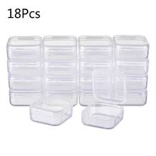18pcs Clear Transparent Plastic Storage Box with Lid Pharmacy Drug Classification Jewelry Case Screw Beads Containe 2024 - buy cheap