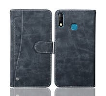 Infinix-funda de lujo para teléfono móvil, carcasa de cuero con tapa Vintage de 6,6 pulgadas, bolsa de negocios, protectora con ranuras para tarjetas frontales 2024 - compra barato