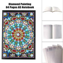Cuaderno para pintar con diamantes de Forma especial de Mandala, cuaderno A5, manualidad de punto de cruz, regalo 2024 - compra barato