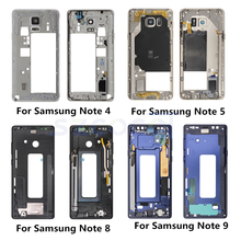 2 шт средняя рамка Корпус для samsung Galaxy Note 4 N910 Note 5 N920 Note 8 N950 Note 9 N960 средняя пластина крышка шасси 2024 - купить недорого