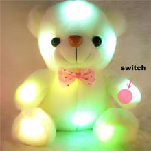 BSTAOFY Dropshipping 20CM LED Colorful Glowing Luminous Plush Baby Toys Lighting Stuffed Bear Teddy Bear Lovely Gifts for Kids 2024 - buy cheap