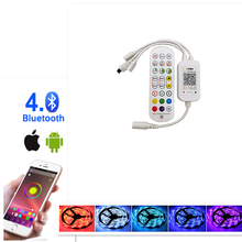 DC 5-24 V app Bluetooth music controller with 24 key portable infrared remote control for 5050 2835 RGB LED light strip 2024 - buy cheap