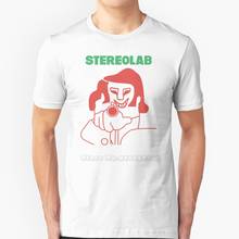 Футболки Stereolab из чистого хлопка с круглым вырезом, Мужская футболка с независимой Индией инди-рок поп Индий группы панк рок, новая волна 2024 - купить недорого