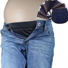 Cinturón de maternidad para mujeres embarazadas, extensor de cintura ajustable, pantalones elásticos 2024 - compra barato