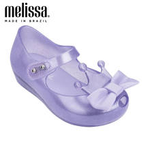 Мини Мелисса Корона бант Принцесса Девушка желе обувь пляжные сандалии 2020 детская обувь Melissa сандалии дети Нескользящие девушки обувь сандалии 2024 - купить недорого