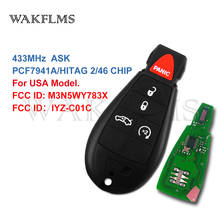 5 Buttons With Panic 433MHz PCF7941A ID46 Fobik Remote Car Key Fob For Chrysler 300 2008 2009 2010 M3N5WY783X IYZ-C01C 2024 - buy cheap