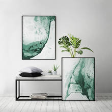 Forest Green Wall Art Painting Abstract Marble Agate Canvas Poster Minimalism Prints Modern Decoration For Living Room 2024 - buy cheap