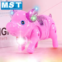 Baby Toy Electric Luminous Music Walking Simulation Animal Pig  Electronic Pets Robot Kids Early Educational Toy 2024 - buy cheap