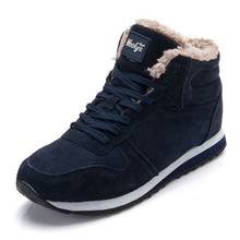 Winter Men Snow Boots Warm Fur Plush Classic Suede Leather Male Shoes Fashion Couples Ankle Boots Large Size Zapatos De Hombre 2024 - buy cheap