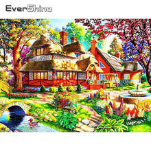 EverShine Diamond Painting Landscape Cross Stitch Diamond Embroidery House Picture Rhinestones Handmade Hobby Gift Wall Decor 2024 - buy cheap