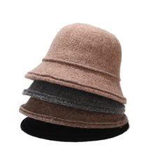 Wool Winter Fleece Bucket Hat Women Luxury Fashion Vintage Fisherman Bob Outdoor Cap Spring Felt Hat Foldable Buckey Boonie Cap 2024 - buy cheap