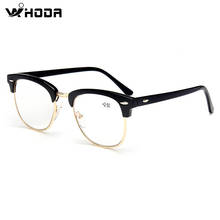 Plastic Titanium Reading Glasses Semi-Rimless Men Eyeglasses Women Hyperopia Gift for father +1.50 +2.00 +2.50 +3.00 Case R101 2024 - buy cheap