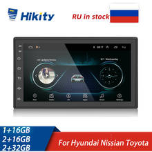 Hikity 2Din Car Radio Multimedia Video Player For Volkswagen Nissan Hyundai Kia Toyota Universal auto Stereo GPS Wifi MP5 Video 2024 - buy cheap