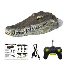 RC Crocodile Head 2.4G Remote Control RC Boats Water Floating Waterproof Simulation Boat Joke Prank Maker Kids Toys 2024 - buy cheap