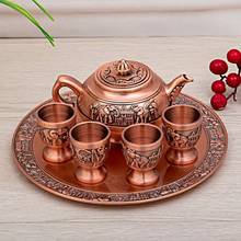 6Pcs/Set Kettle Tray Kit Wedding Home Decoration Gifts Dining Bar Barware European Style Vintage Liquor Set Household Small Cup 2024 - buy cheap