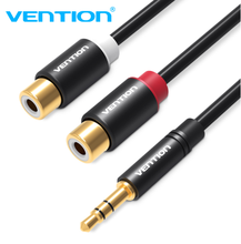 Vention RCA Cable 2RCA female to 3.5mm male Audio Cable Gold-plated Aux Cable Stereo Audio Splitter Y Cable for Amplifier 2024 - buy cheap