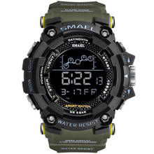 Smael-reloj Digital Led para hombre, pulsera electrónica multifuncional, deportivo, militar, Masculino, 1802 2024 - compra barato
