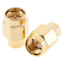 2pcs SMA Male RF Coaxial Termination Dummy Load Gold Plated Cap Connectors Accessories 2W 6 GHz 50 ohm 2024 - buy cheap