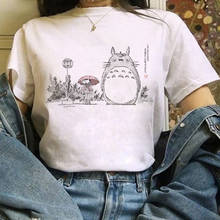 Totoro Studio Ghibli Harajuku Kawaii T Shirt Women Ullzang Miyazaki Hayao Tshirt Funny Cartoon T-shirt Cute Anime Top Tee Female 2024 - buy cheap