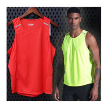 2020 New Sports Top Men Gym Sleeveless Shirt Compression Basketball Singlet Mesh Summer Fitness Cycling Running Vests 2024 - buy cheap