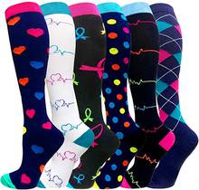 Unisex Sport Socks Support Athletic Running Pregnancy Health Socks Cotton Men's Socks Compression Socks Colorful Dress Socks 2024 - buy cheap