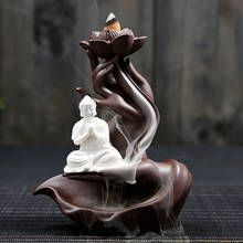 For Home Decor Living Room Backflow Incense Burner Buddha Guanyin Incense Waterfall Decorations for Home Incense Sticks Stove 2024 - buy cheap