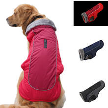 Ropa cálida y gruesa para perros grandes, abrigo impermeable de invierno, chaqueta reflectante, Golden Retriever, Pitbull 2024 - compra barato