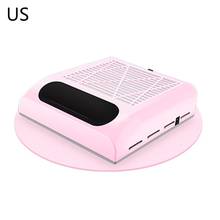 US EU 80W Nail Dust Suction Fan Collector Manicure Machine Vacuum Cleaner RXJC 2024 - buy cheap