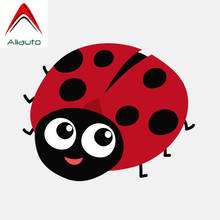Aliauto Funny Motorcycle Car Sticker Red Polka Dot Smile Ladybug Accessories Waterproof Reflective Creative Decal PVC,14cm*11cm 2024 - buy cheap