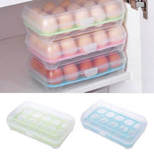 15 ячеек, кухонный холодильник, коробка для хранения яиц, практичная креативная домашняя портативная пластиковая коробка для хранения еды для пикника 2024 - купить недорого