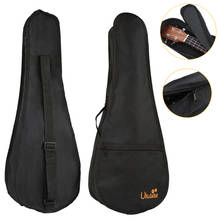 Bolsa flexível ukulele portátil preto de 21 pol., bolsa mochila impermeável com capa macia 2024 - compre barato