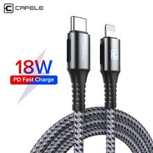 CAFELE USB C PD Charging cable USB C to for Lightning Cable for iPhone SE 11 Pro XS Max iPad Pro 18W Fast Charger data sync 2024 - buy cheap