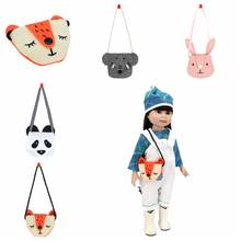 Baby Doll Bag Accessories Cute Animal Design Shoulder Bag  for 43cm Babies Baby Doll and 18 inch Girl Doll Birthday Gift 2024 - buy cheap