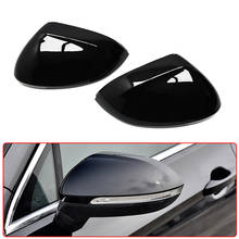 Gloss Black Side Wing Rear View Rearview Mirror Cover Case Caps For VW Volkswagen Passat B8 Variant Arteon 2015-2020 2024 - buy cheap