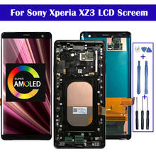 Tela touch de vidro lcd para sony xperia xz3, tela h9436 h8416 h9493 2024 - compre barato