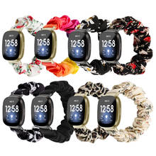 Para fitbit versa 3 pulseira elástica cinta de poliéster feminino senhora pulseira banda para fitbit sense / versa3 relógio inteligente acessórios 2024 - compre barato